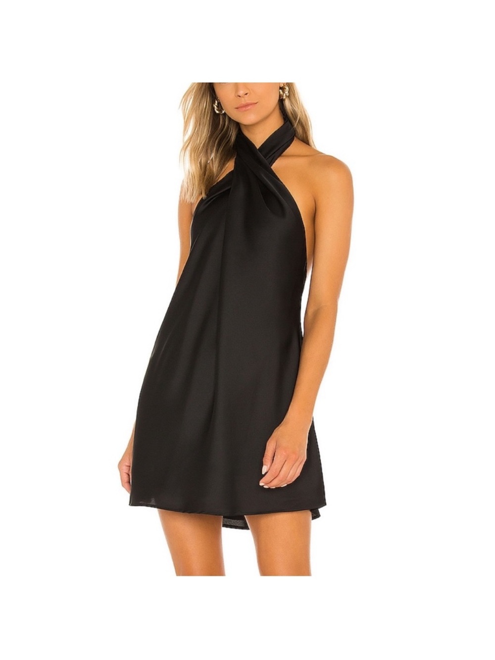 Show Me Your Mumu Jasmin Halter Dress in Black XS